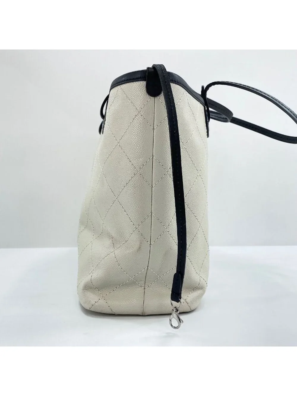 Chanel Tote Quilted White